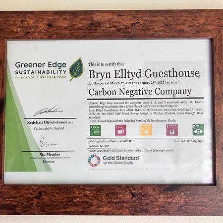 Bryn Elltyd Eco House Guest House Blaenau Ffestiniog Exterior foto